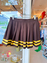 Load image into Gallery viewer, Brown and yellow cheer mini skirt
